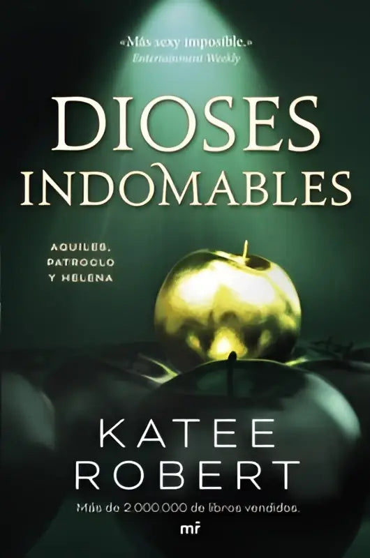 Glanzend gouden appelvormig object op de cover van robert k dioses indomables dark olympus boek