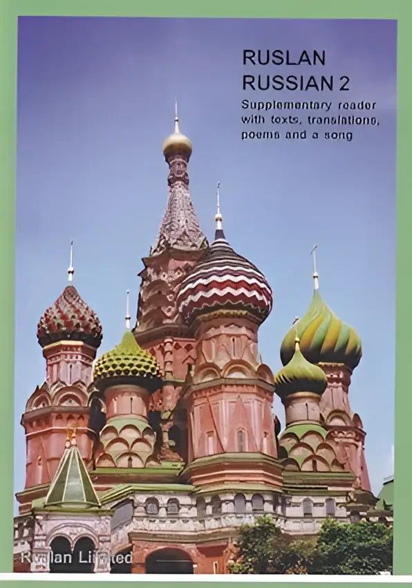 De kleurrijke omslag van ruslan russian 2 supplementaire reader 2013 met gratis downloadbare audio zichtbaar