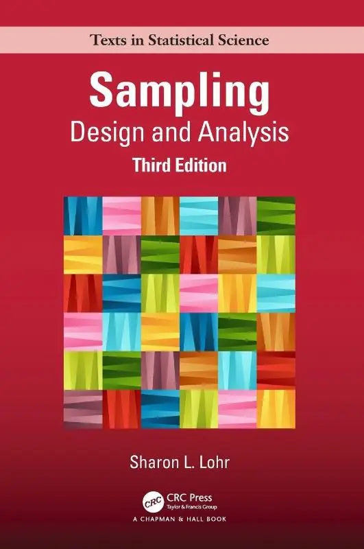 Rood boek met de titel sampling design and analysis derde editie door sharon l voor design and analysis studies