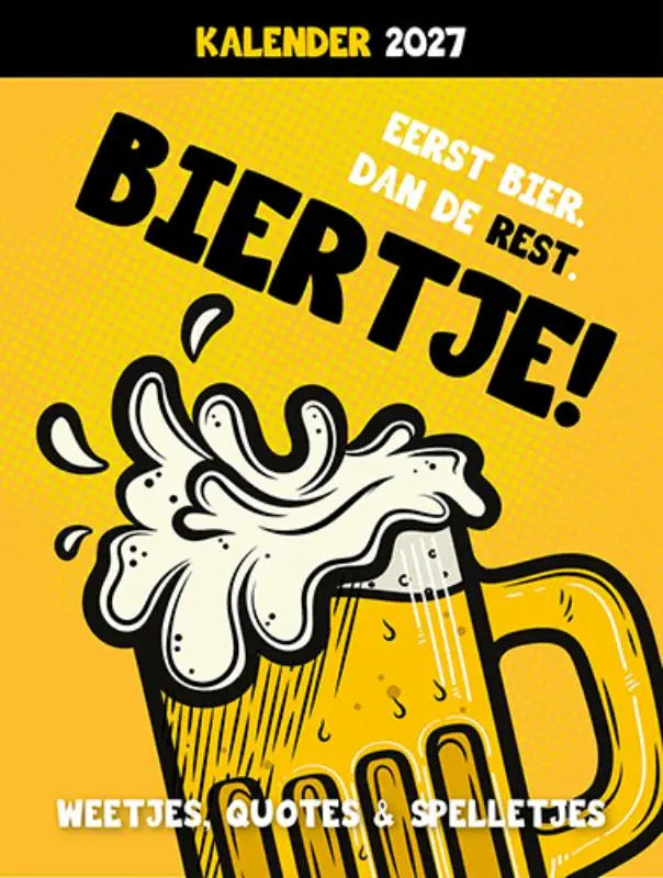 Scheurkalender 2027 Biertje! - Weetjes, quotes & spelletjes