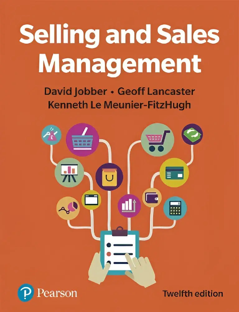 The book cover of selling and sales management by david jobber geoff lancaster and kenneth le meunier-fitzhugh for selling and sales study