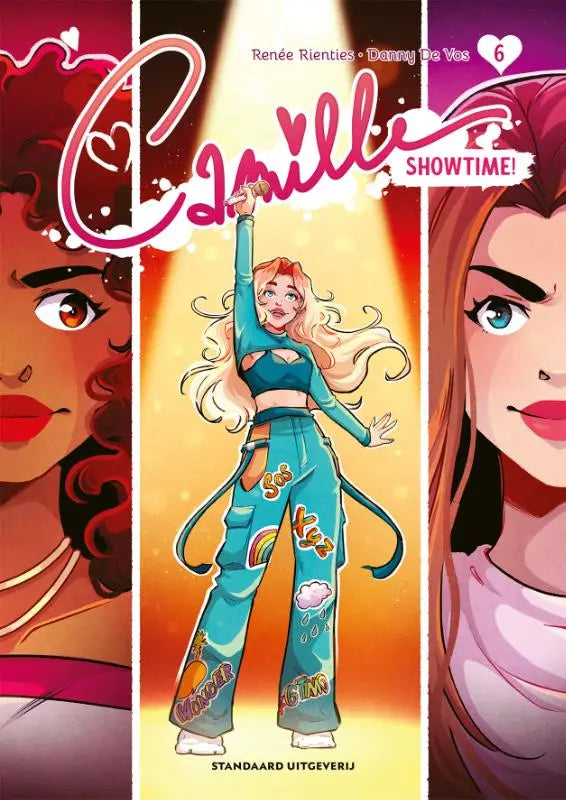 De cover van camille stripboek nummer 6 showtime door renée rienties en danny de vos in de serie showtime