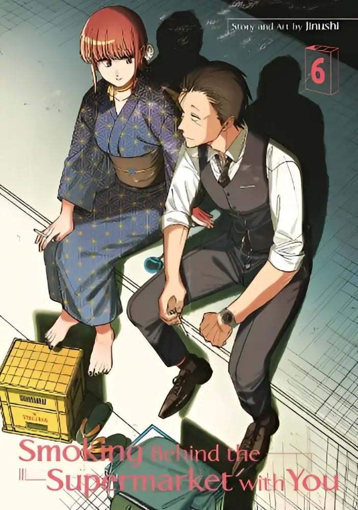 De cover van manga smoking behind the supermarket with you 06 door jinushi met twee personages in periodekleding