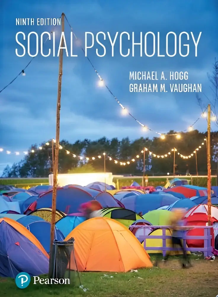 De cover van de negende editie van social psychology door michael a, een academisch boek over sociale psychologie