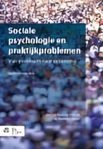 Boekcover van sociale psychologie en praktijkproblemen door pieternel dijkstra met abstract paars-roze ontwerp voor andere therapieën