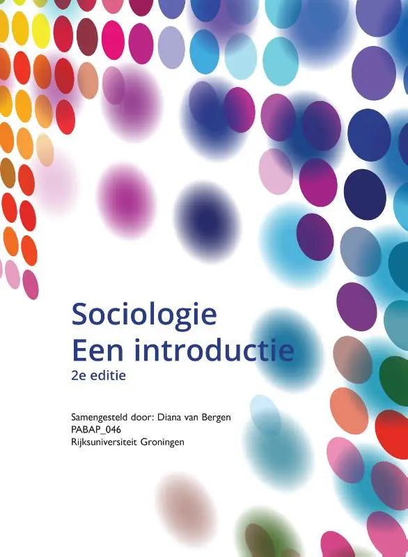 De cover van sociologie een introductie 2e custom editie toont een kleurrijk abstract ontwerp geschikt voor hoger onderwijs pearson benelux