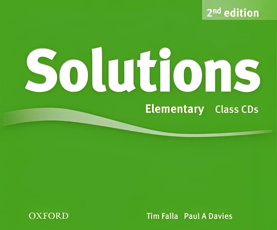 Solutions second edition - elementary class audio-cd’s (3x) - solutions second edition - elementary class audio-cd’s