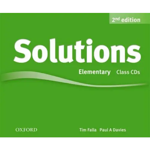 Solutions second edition - elementary class audio-cd’s (3x) - solutions second edition - elementary class audio-cd’s