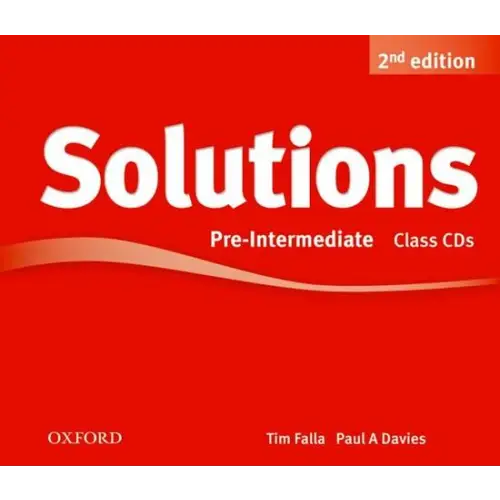 Solutions second edition - pre-intermediate class audio-cd’s (3x) - solutions second edition - pre-intermediate class