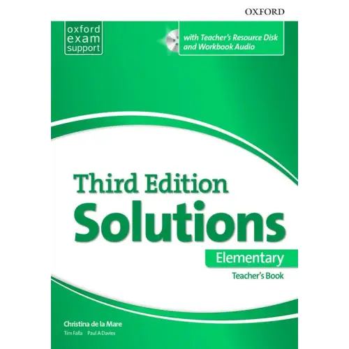 Solutions third edition - elementary essentials teacher’s book & disk pack - solutions third edition - elementary