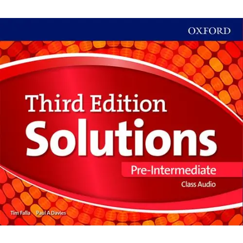 Solutions third edition - pre-intermediate class audio cd - solutions third edition - pre-intermediate class audio cd