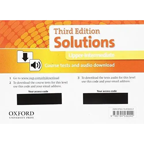 Solutions third edition - upper-intermediate course test pack - solutions third edition - upper-intermediate course