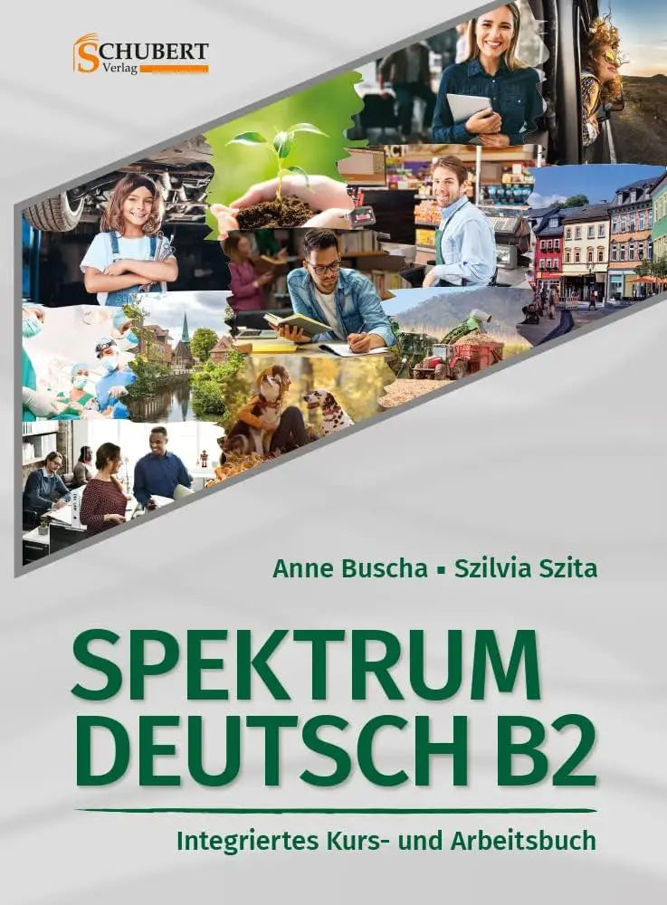 De voorkant van spektrum deutsch kurs- und ubungsbuch b2 door buscha en szita gepubliceerd door schubert verlag
