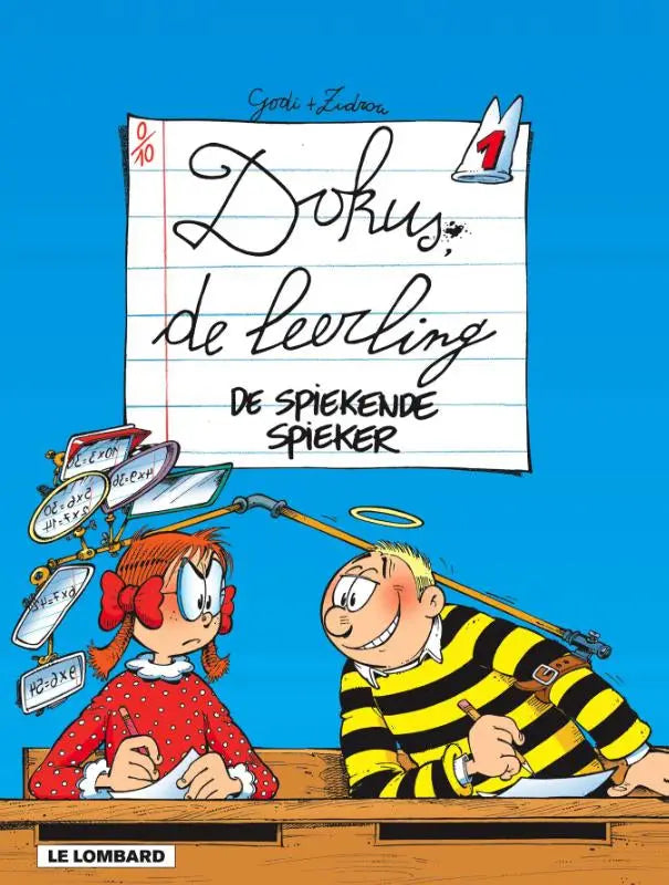 De cover van de comic strips algemeen dokus de leerling de spiekende spieker door gode en zuidvogel
