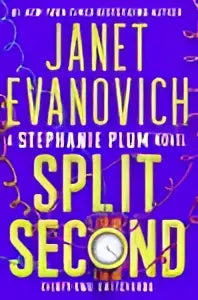 Purple hardcover book titled split second thirty-two switcheroo with gold lettering on the cover