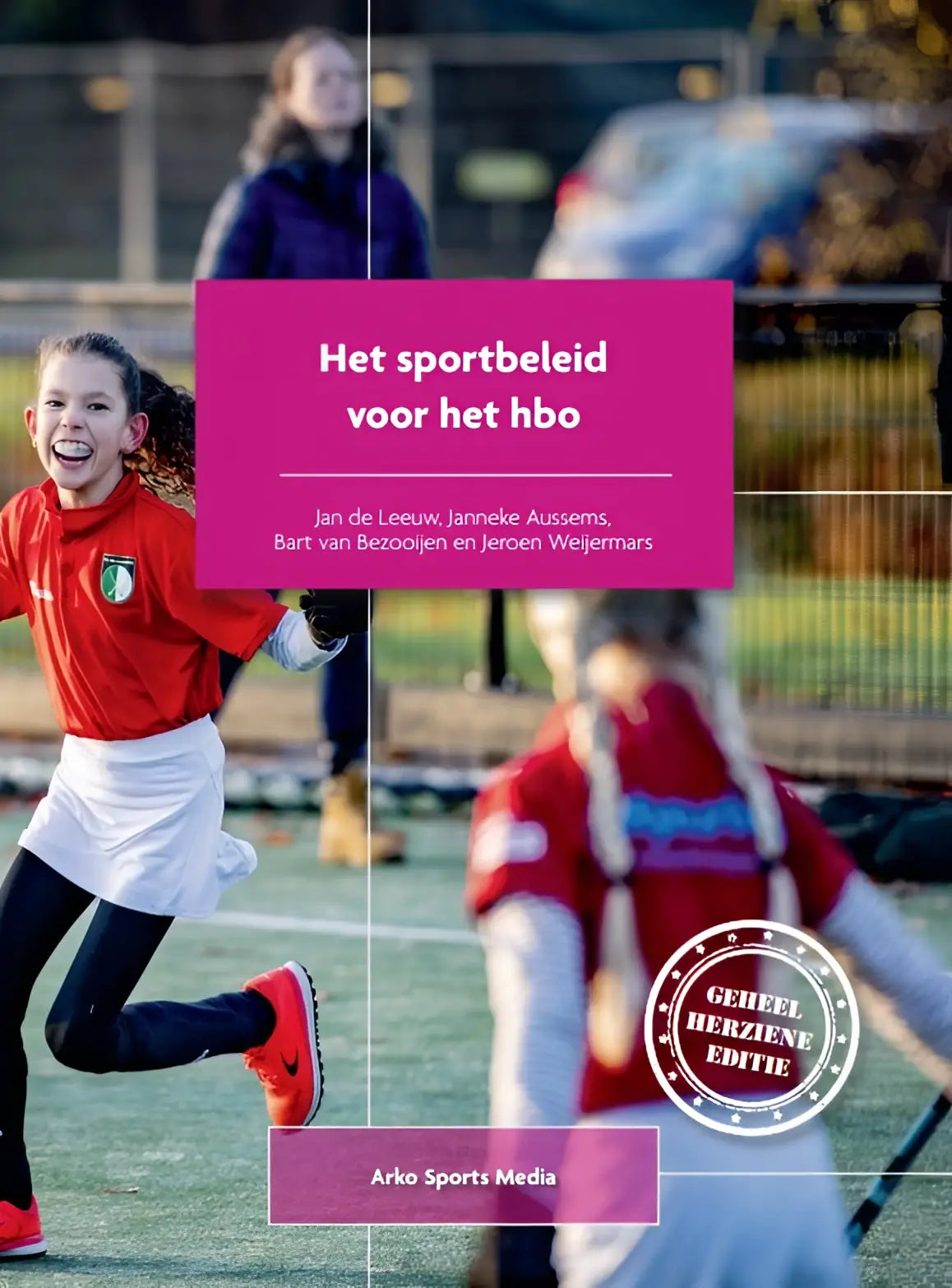 De cover van het sportbeleid voor het hbo door janneke aussems jeroen weijermars uitgegeven door arko sports media