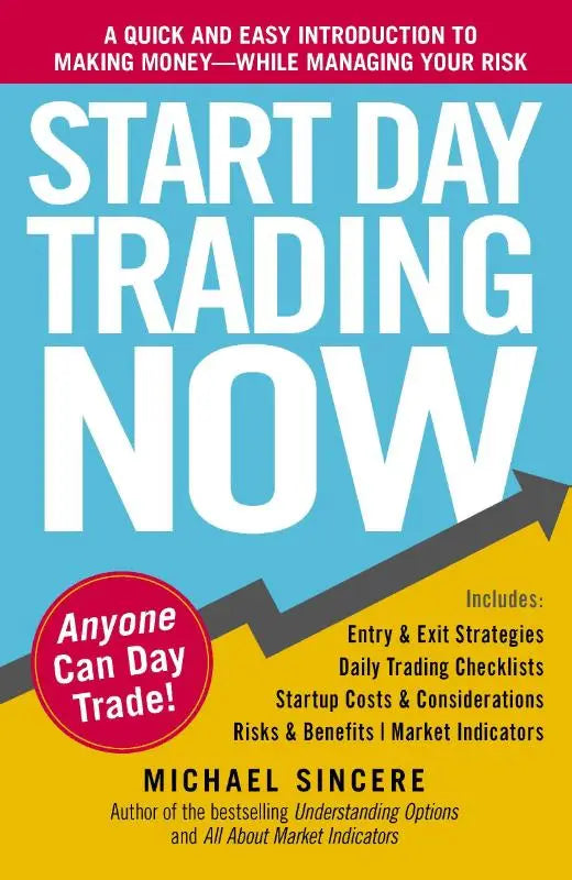Blauw en geel boek start day trading now door michael sincere snelle en makkelijke introductie tot geld verdienen