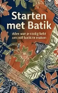 Starten met batik pakket met rijk rood en goud traditioneel batik textiel met gedetailleerd borduurwerk