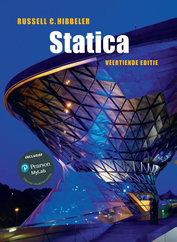 De cover van statica door russell hibbeler gericht op hoger onderwijs en nautische vakken hoger