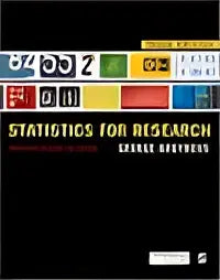 Zwarte boekomslag van statistics for research met een gids voor spss door george argyrous derde editie