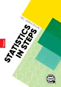 Boek statistics in steps van nel verhoeven met zwarte letters op witte rug uitgegeven door koninklijke boom uitgevers voor algemene sociale wetenschappen