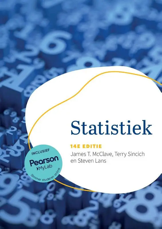 Een duidelijke afbeelding van de 14e editie van statistiek door James T in het product statistiek