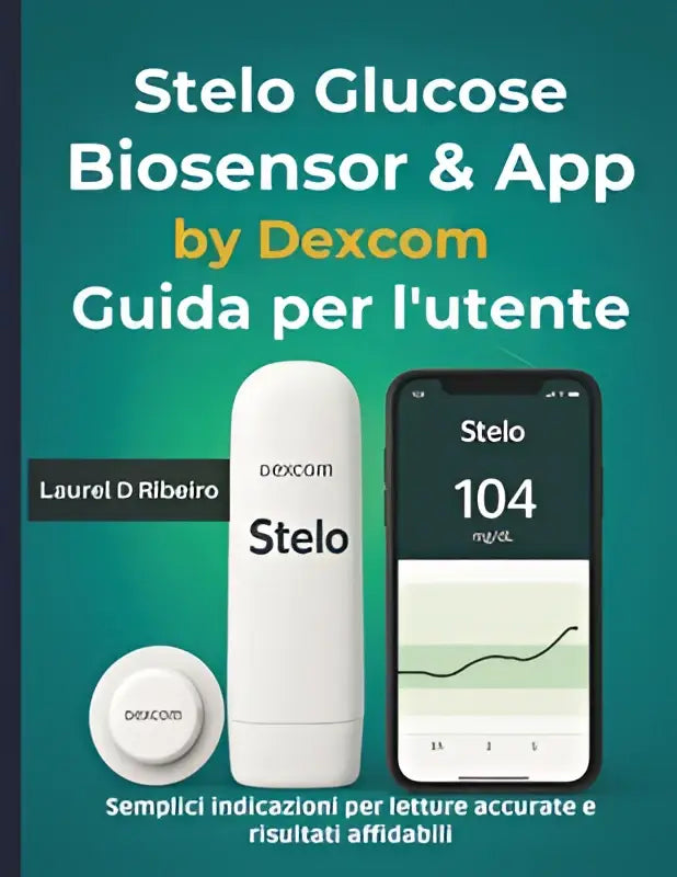 Witte stelo glucose biosensor en bijbehorende dexcom guida app interface voor nauwkeurige glucosemetingen