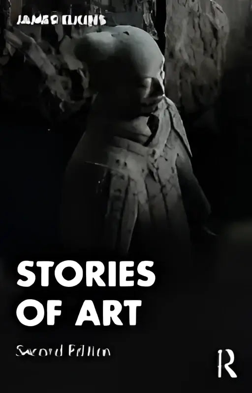 Zwart-witte omslag van het kunstboek stories of art van james elkins tweede editie