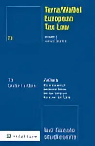 Blauw european tax law document met witte tekst en logo voor studenteneditie european tax law volume ii
