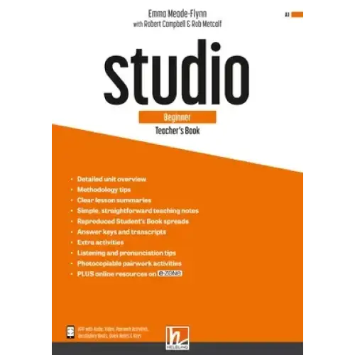 Studio beginner teacher's book + e-zone