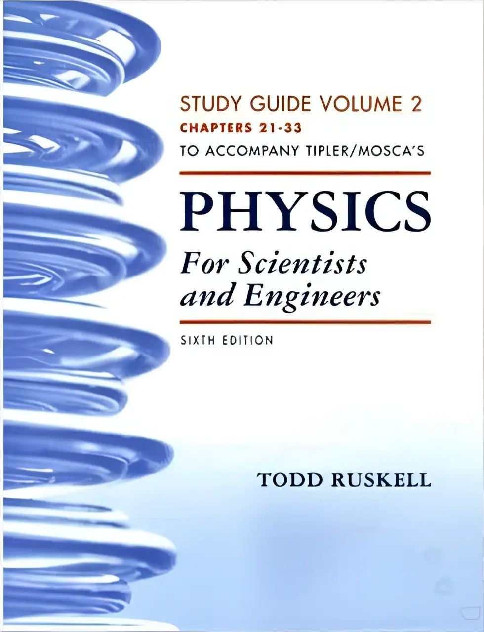 Blauw spiraalgebonden study guide voor physics for scientists and engineers editie zes voor volume 2 gebruik