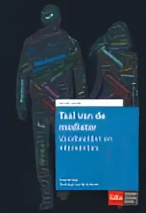 Donkere blauwe plastic waterflessen met witte etiketten van taal van de mediator door eva schutte non-fictie informeel professioneel