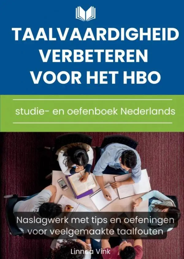 Blauw en groen oefenboek nederlands taalvaardigheid verbeteren voor het hbo met tips tegen veelgemaakte taalfouten