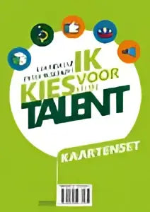 Groen-wit werkboek kies voor talent met kleurrijke cirkel iconen voor talentenkaartjes volwassenen nieuwe editie luk dewulf