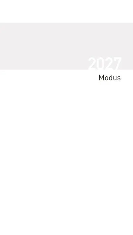 Taschenkalender Modus geheftet Einlage 2027 - Kalendereinlage für Taschenkalender Modus geheftet