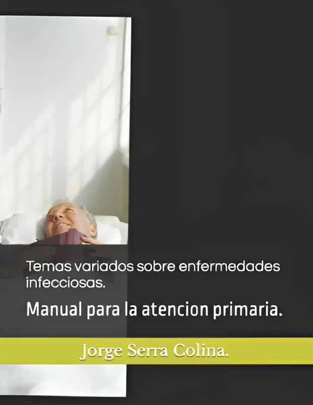De boekcover toont een zacht, lichtgekleurde achtergrond met de titel temas variados sobre enfermedades infecciosas voor primaire zorg