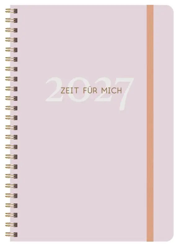 Terminkalender Selfcare-Planer 2027 - Taschenkalender mit Spiralbindung. Platz um Wohlfühlmomente zu planen und in Balance zu bleiben. Format: 14,8 x 21 cm.