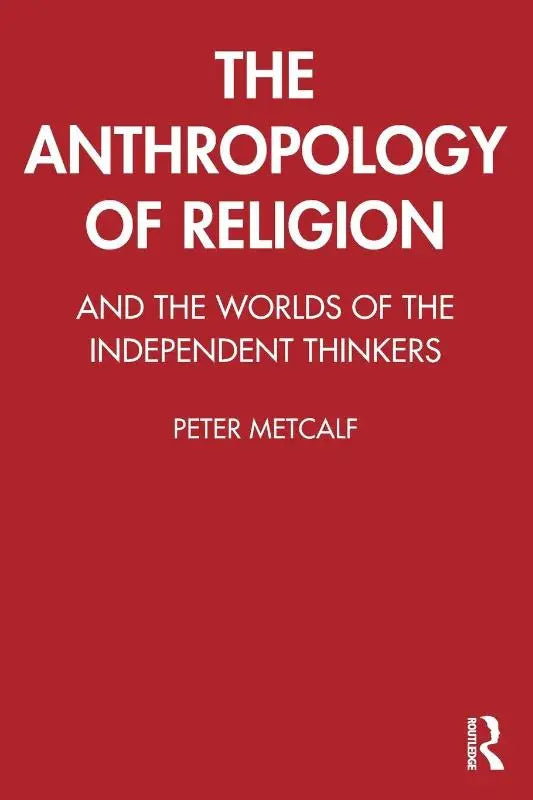 Rode hardcover boek met witte tekst the anthropology over de studie van religie in de wereld