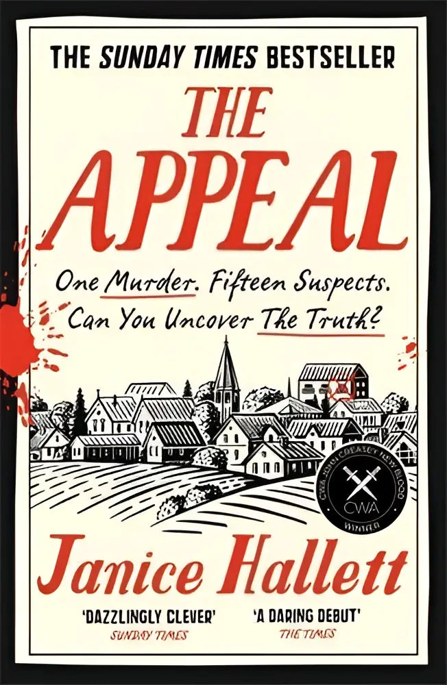 The appeal paperback book with cream cover black and red text and village illustration from the smash-hit bestseller collection