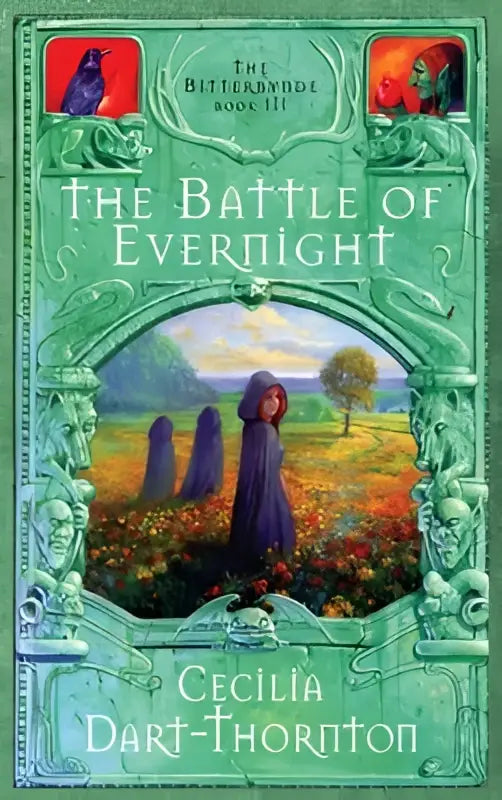 Special edition the battle of evernight the bitterbynde book 3 features an ornate green cover with a purple-robed figure