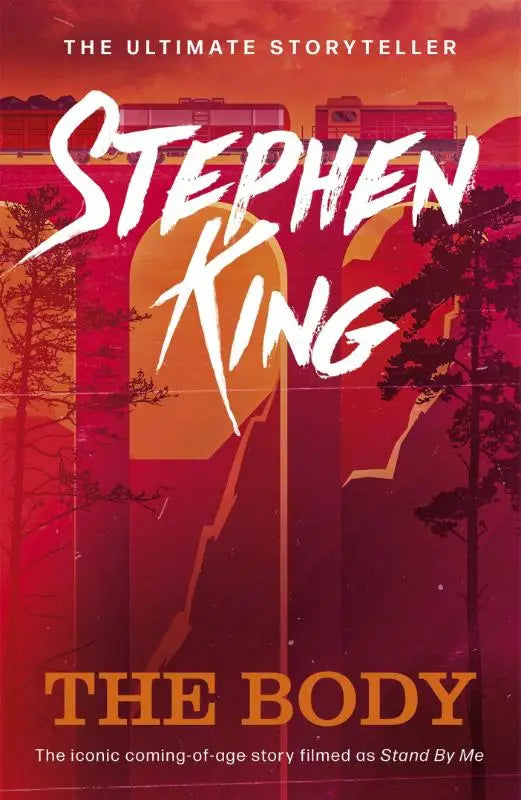 The body van stephen king paperback met rood oranje omslag en witte letters iconische verhaal inspiratie voor de film stand by me