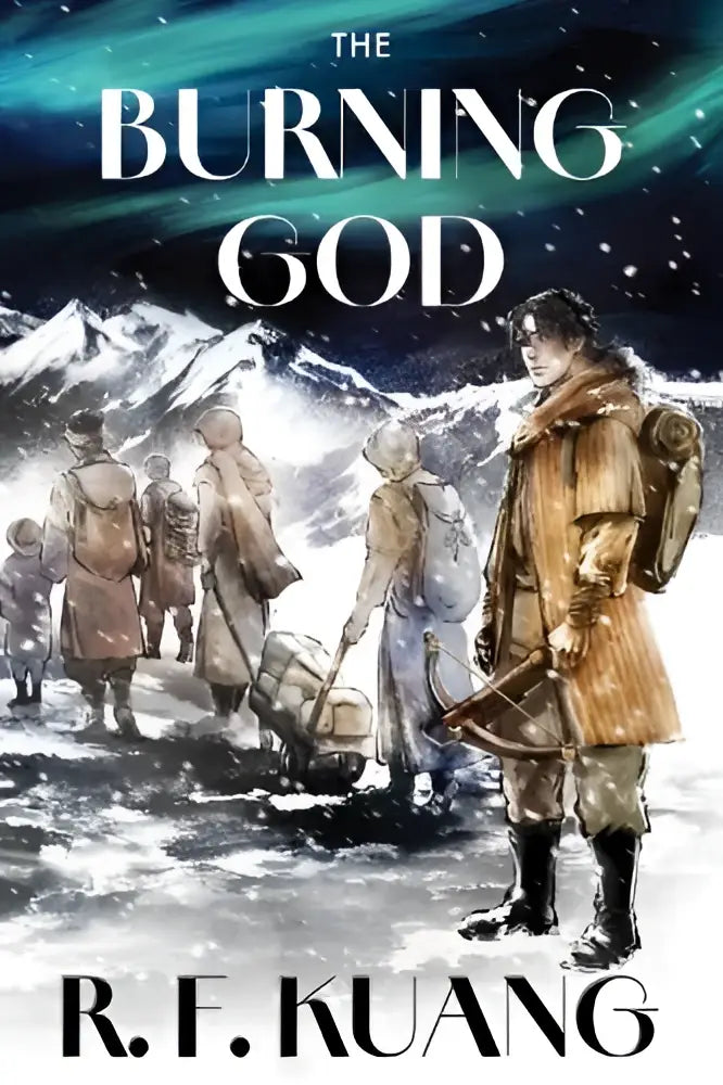 Cover van the burning god collectors edition door r f met levendige kleuren en gedetailleerde illustratie van the burning god