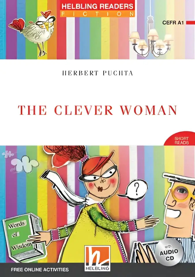 Het slimme vrouw kinderboek van Herbert Puchta met kleurrijke cartoons