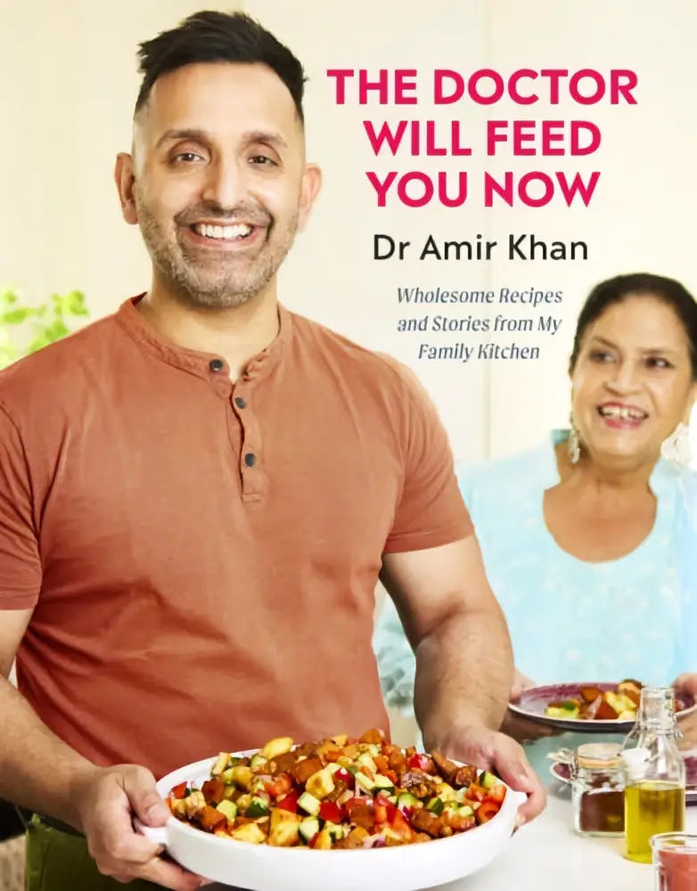 The doctor will feed you now cookbook by dr amir khan showcasing healthy recipes for the doctor will feed concept