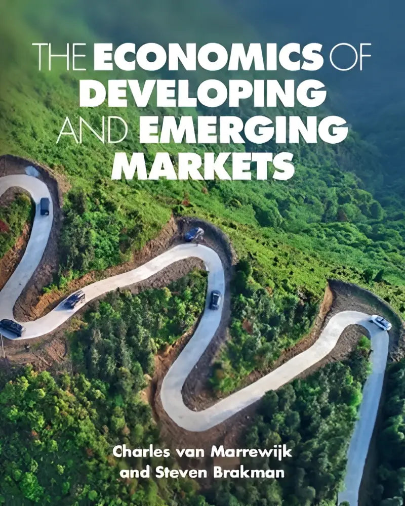 The economics of developing and emerging markets book cover with bold white title and authors charles van marrewijk and steven brakman