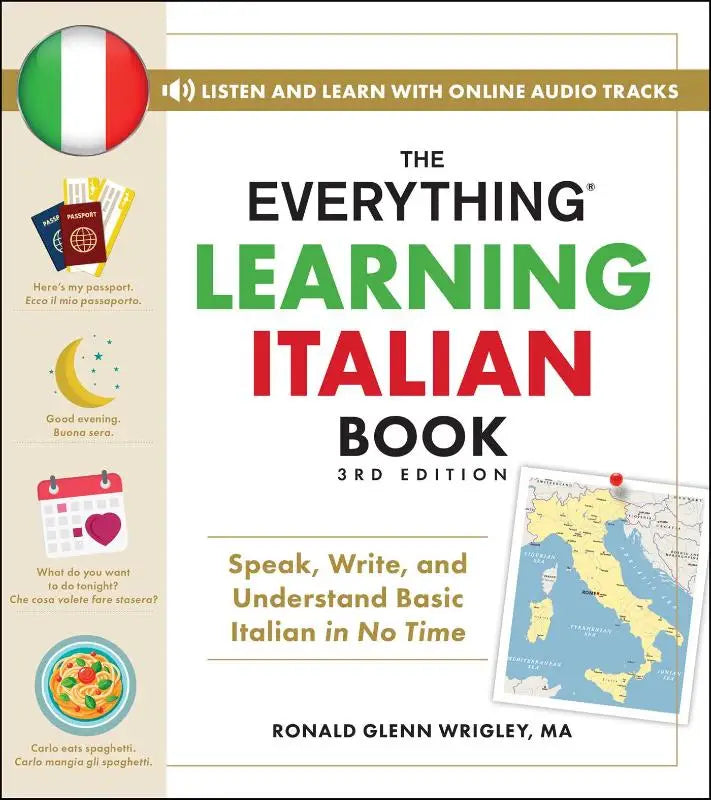 De everything learning italian book 3rd edition door ronald glenn wrigley is een leerzaam italian book voor beginners