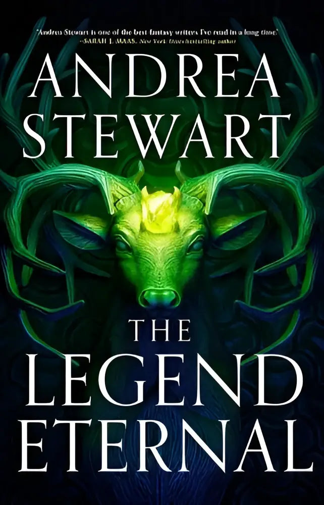 The legend eternal book three of the hollow covenant features a glowing green ram’s head on a deep blue cover