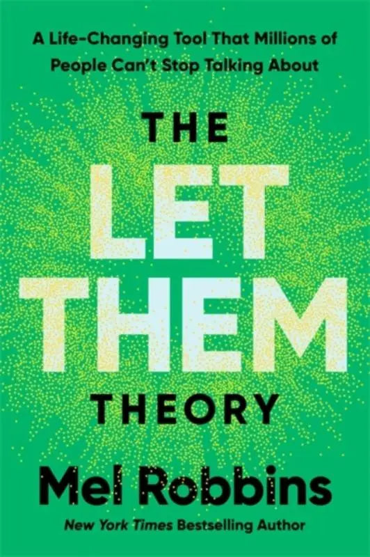 The let them theory book cover features bold white and black text on a vibrant green background as a life-changing tool that millions stop talking about