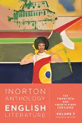 De omslag van the norton anthology of english literature volume 2 met focus op twintigste en eenentwintigste eeuw