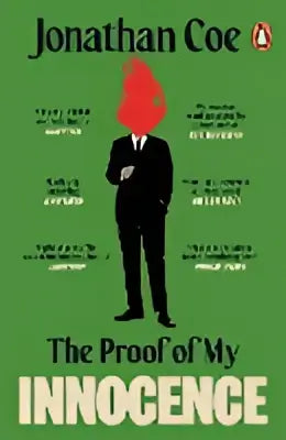 Zwarte hardcover The proof of my innocence met rood-witte tekst op cover